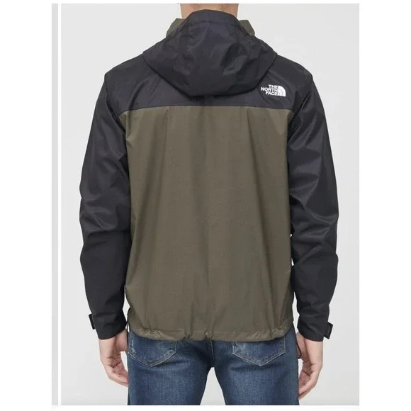 The North Face DryVent Millerton Black Green Full-Zip Lined Rain Jacket Men's XL - Picture 3 of 10